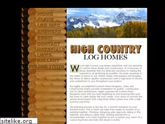 highcountryloghomes.net