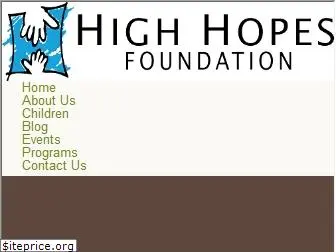 highhopesfoundation.org