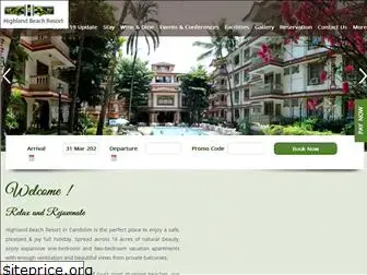 highlandbeachresortgoa.com