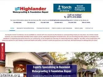 highlanderwaterproofing.com