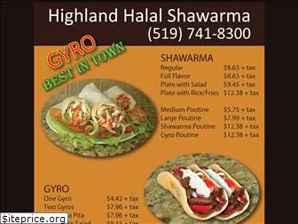 highlandhalalshawarma.com