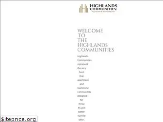 highlandscommunities.com