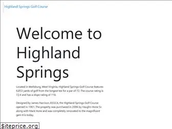 highlandspringsgolf.com