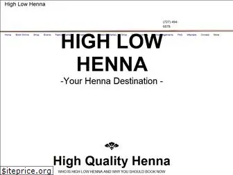highlowhenna.com
