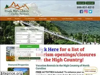 highmountaincabinrentals.com