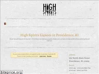 highspiritsliquors.com
