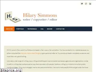 hilarysimmons.com