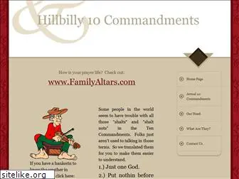 hillbilly10commandments.com
