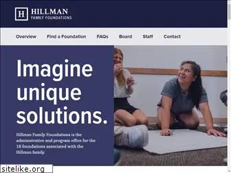 hillmanfamilyfoundations.org