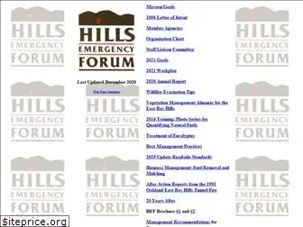 hillsemergencyforum.org