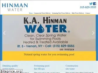hinmanwater.com