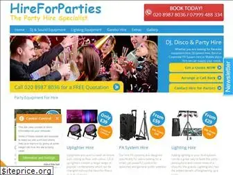 hireforparties.co.uk
