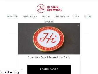 hisignbrewing.com