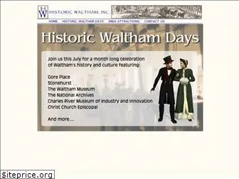 historicwaltham.org