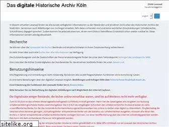 historischesarchivkoeln.de