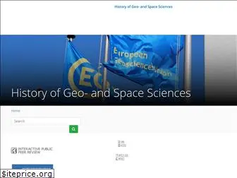 history-of-geo-and-space-sciences.net