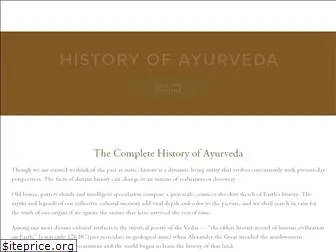 historyofayurveda.org