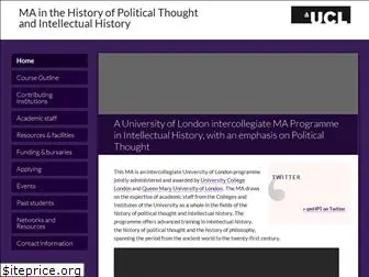 historyofpoliticalthought.org