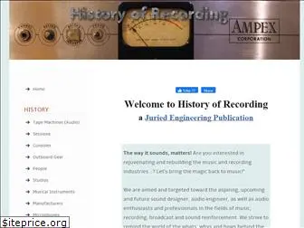 www.historyofrecording.com