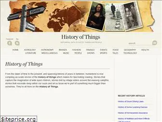 historyofthings.com