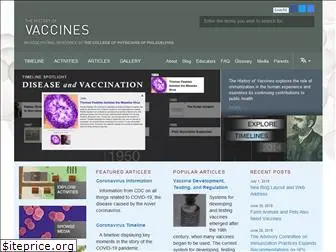 historyofvaccines.org