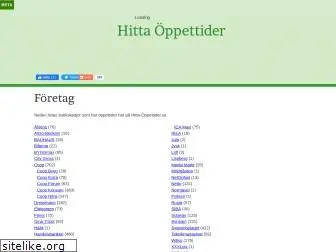 hitta-oppettider.se