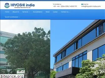 hiyoshi-india.com