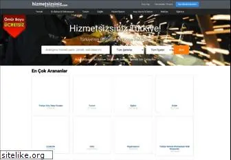 hizmetsizsiniz.com