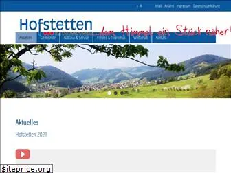 hofstetten.com