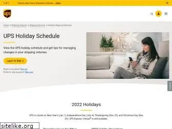 holidays.ups.com