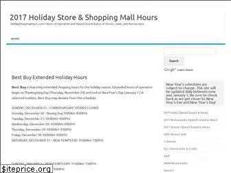 holidayshoppinghours.com