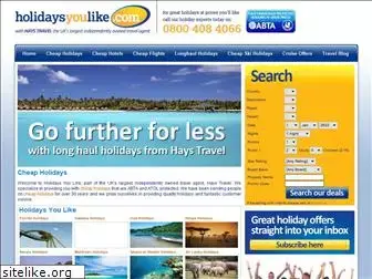 holidaysyoulike.com