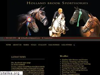 hollandbrooksporthorses.com