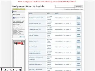 hollywoodbowlschedule.com