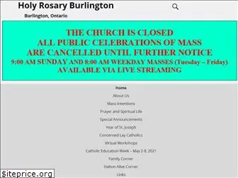 holyrosaryburlington.com