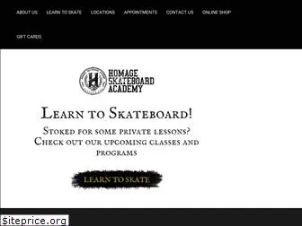 homageskateboardacademy.com