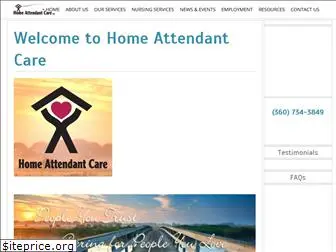 homeattendantcare.com