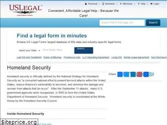 homelandsecurity.uslegal.com