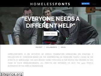 homelessfonts.org