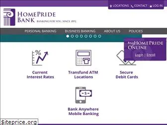 homepridebank.com