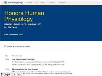 honorshumanphysiology.com