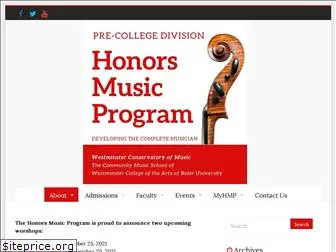 honorsmusicprogram.com