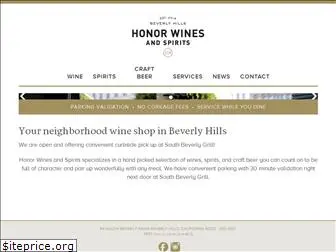 honorwinesandspirits.com