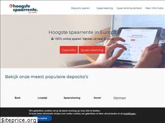 hoogstespaarrente.eu