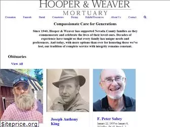 hooperandweavermortuary.com