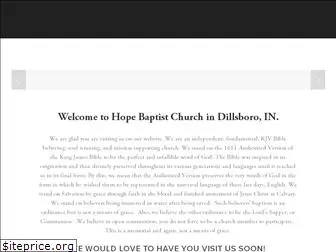 hopebaptistdillsboro.com