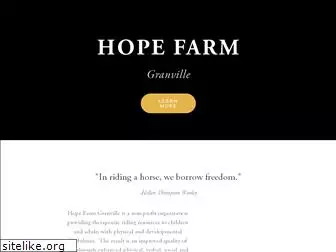 hopefarmgranville.com