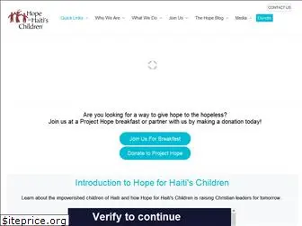 hopeforhaitischildren.org