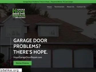 hopegaragedoorrepair.com