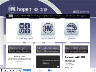 hopemissiontrips.com